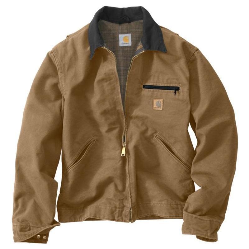 carhartt sandstone duck detroit jacket