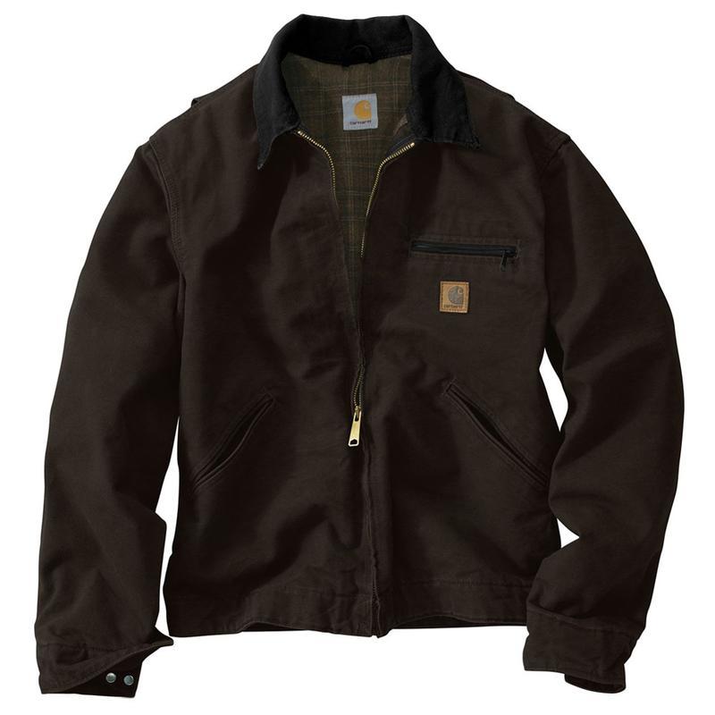 carhartt sandstone duck detroit jacket