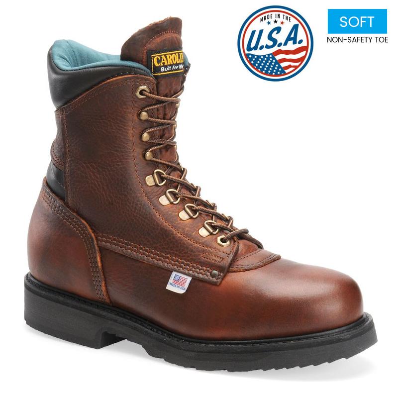 mens boots made in america carolina s 809 8 in plain toe work boots made in mens boots made in america carolina s 809 8 in plain toe work boots made in