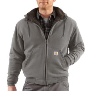 Carhartt Men's Brushed Fleece Sherpa-Lined Sweatshirt - Factory 2nds ...
