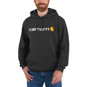 Loose Fit Midweight Signature Logo Graphic Hooded Sweatshirt_image