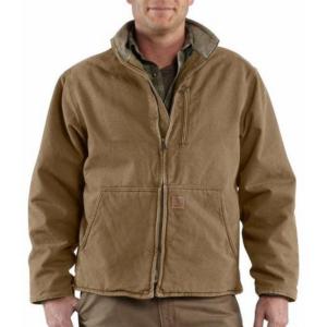 Carhartt Men's Sandstone Duck Sherpa Lined Muskegon Jackets 100112