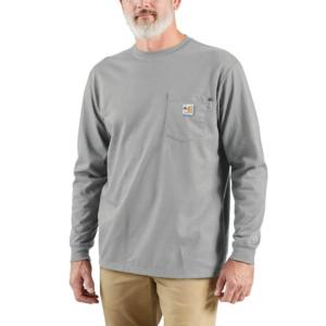 Flame-Resistant FORCE Loose Fit Long Sleeve Pocket T-Shirt_image