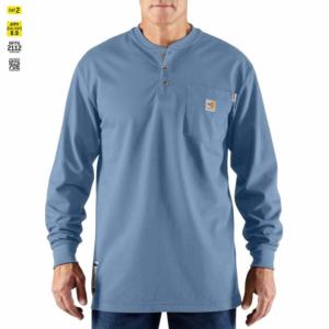 Flame-Resistant FORCE® Long Sleeve Pocket Henley T-Shirt_image