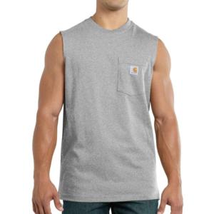 Relaxed Fit Heavyweight Sleeveless Pocket T-Shirt_image