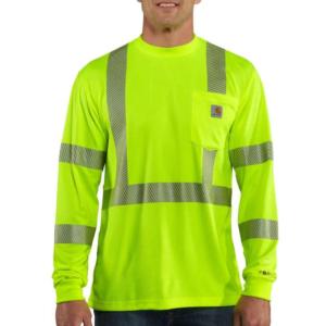 Hi-Vis FORCE Relaxed Fit Long Sleeve Class-2 Pocket T-Shirt_image