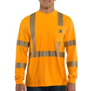 Hi-Vis FORCE Relaxed Fit Long Sleeve Class-2 Pocket T-Shirt_image