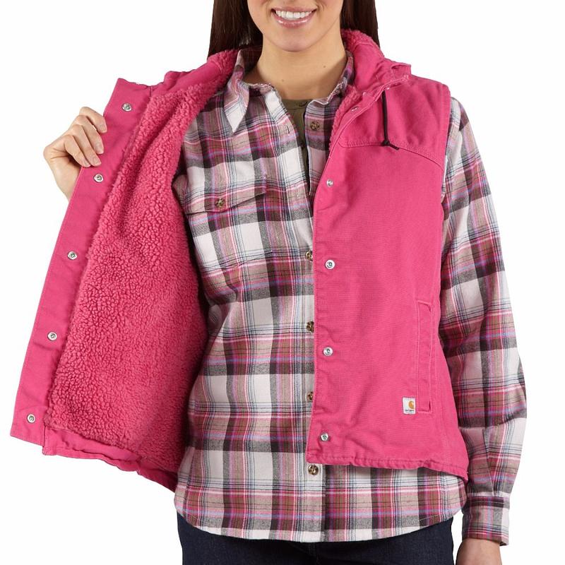 Carhartt Women's Sandstone Berkley Hooded Vest II - Factory 2nds 100820irr