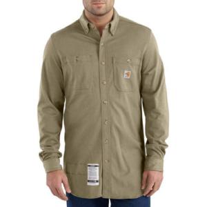 Flame-Resistant FORCE Cotton Hybrid Button-Up Shirt Size XL-Tall