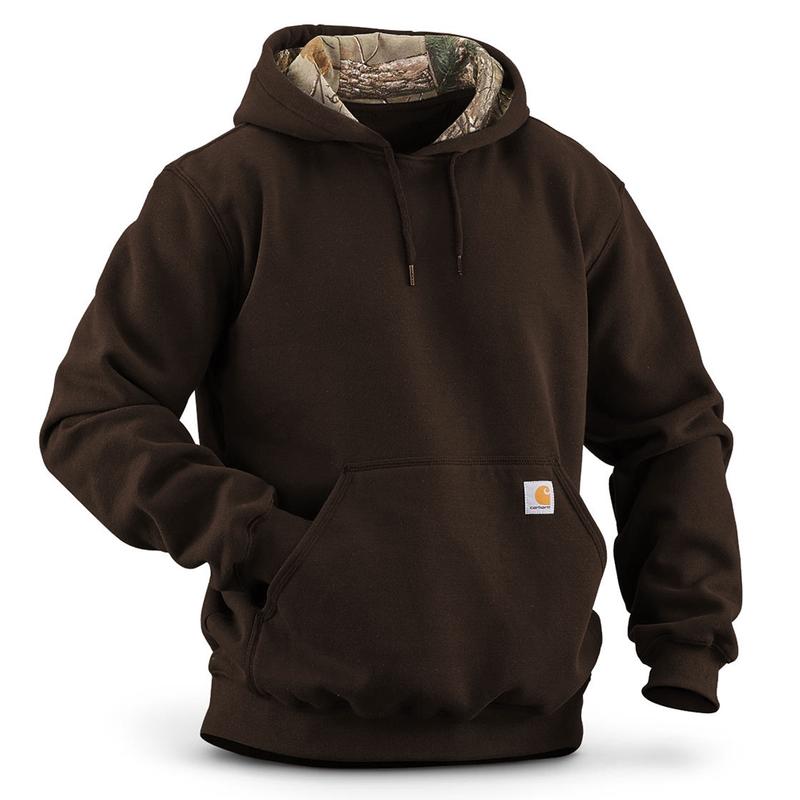 Carhartt Mens Midweight Haughton Camo Hood Lined Sweatshirt 101758