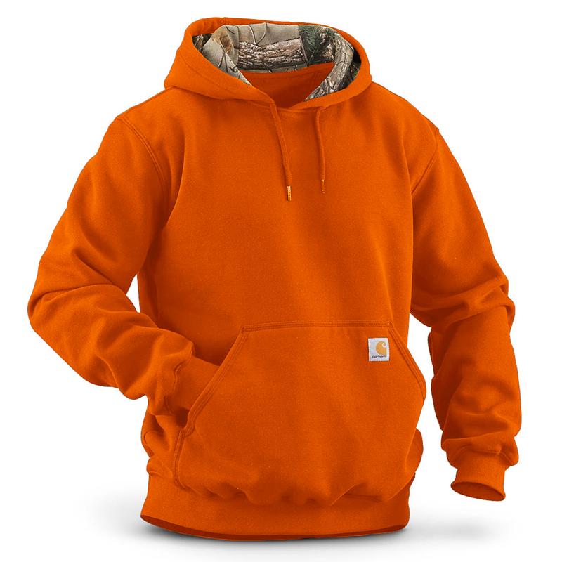 Carhartt Mens Midweight Haughton Camo Hood Lined Sweatshirt-Irregular ...