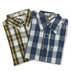 Carhartt Men's Plaid Short Sleeve Button Up (2-Pack: Blue/Yellow)-Factory 2nd_image