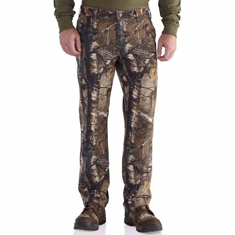 carhartt men's rugged flex rigby camo dungaree pant