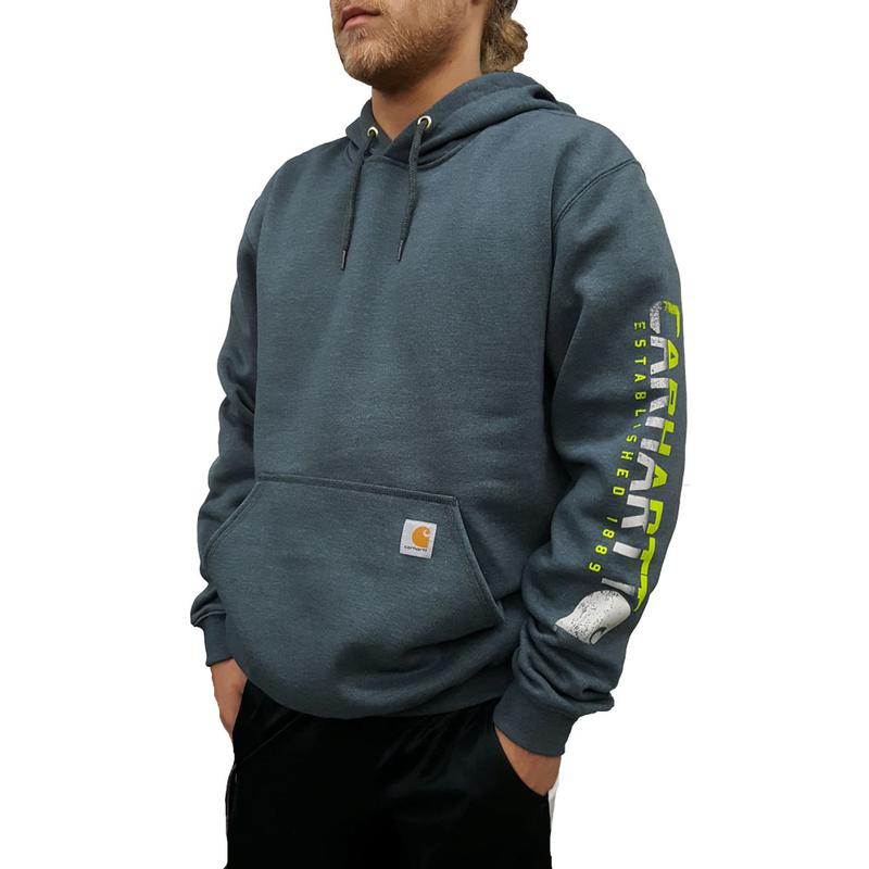 Carhartt Midweight Graphic Sleeve Hooded Sweatshirt - Irregular 102327irr