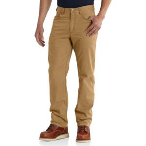 Rugged Flex® Relaxed Fit 5-Pocket Canvas Work Pant_image