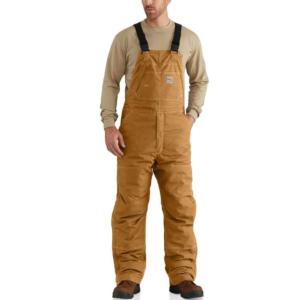 Flame-Resistant Quick Duck Quilt Lined Bib Overall_image