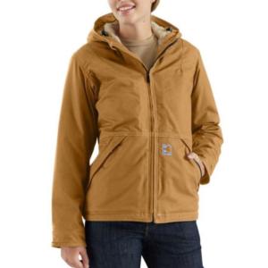 Carhartt Women's Flame-Resistant Full Swing® Quick Duck® Sherpa Lined Jacket_image
