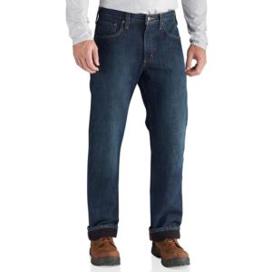 Carhartt Men's Relaxed Fit Fleece Lined Holter Jean | Factory 2nd_image