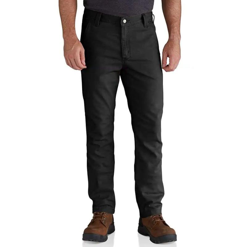 Rugged Flex® Straight Fit Canvas 5-Pocket Tapered Leg Pant 102821irr