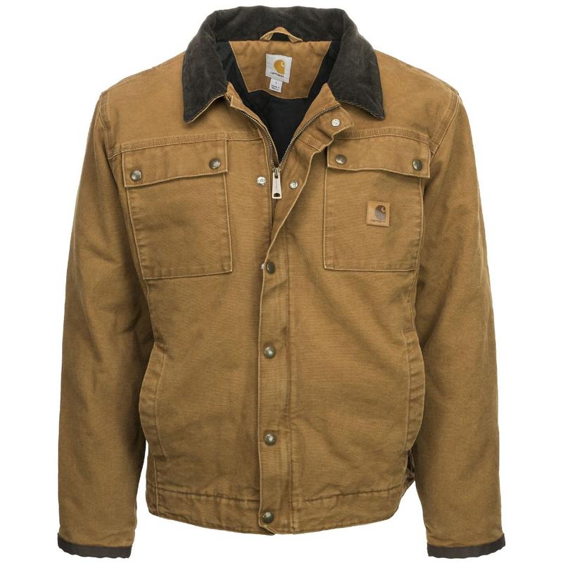 Carhartt Men's Sandstone Flannel Lined Tractor Jacket - Factory 2nds ...