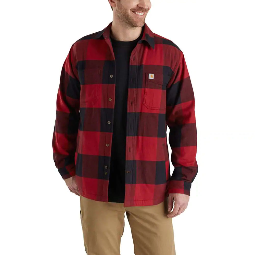 dakota fleece lined duck jac shirt
