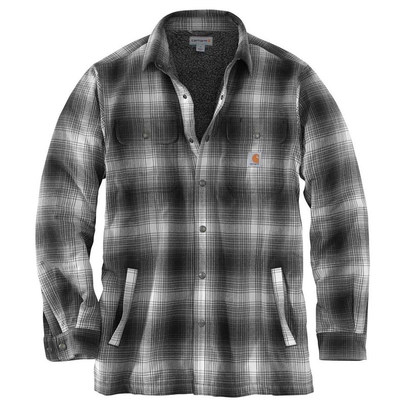 sherpa lined flannel shirt jac