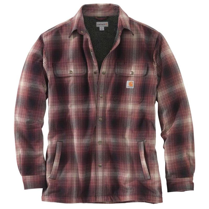 sherpa lined flannel shirt jac