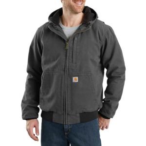 Full Swing Loose Fit Washed Duck Fleece Lined Hooded Active Jac_image