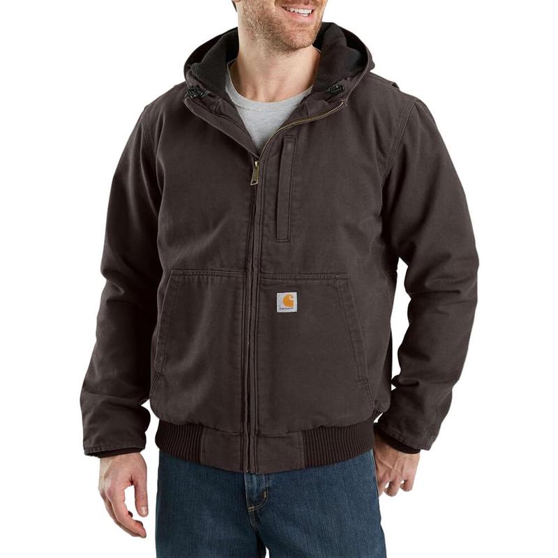 Full Swing Loose Fit Washed Duck Fleece Lined Hooded Active Jac 103371irr