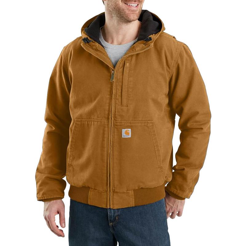 Full Swing Loose Fit Washed Duck Fleece Lined Hooded Active Jac 103371irr