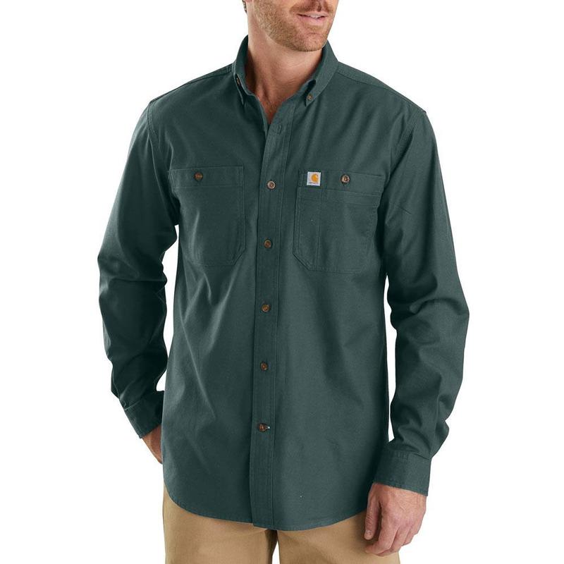 carhartt rugged flex rigby long sleeve work shirt