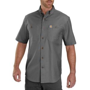 Rugged Flex® Short Sleeve Canvas Button Up Collared Work Shirt_image
