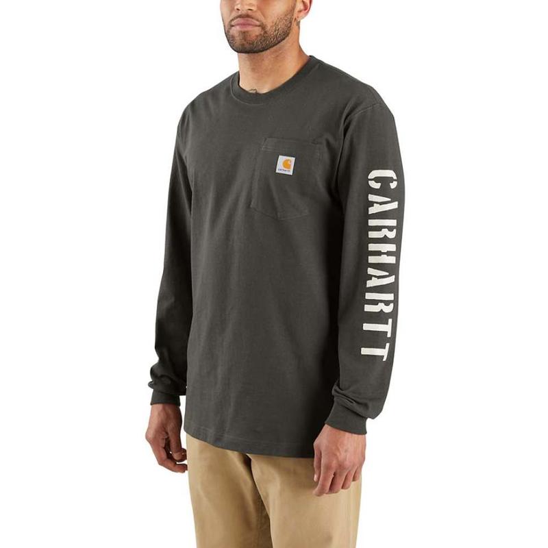Carhartt Men's Long Sleeve Double Graphic Pocket Tee | Factory 2nds ...