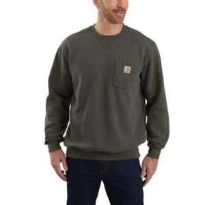 Loose Fit Midweight Pocket Crewneck Sweatshirt_image