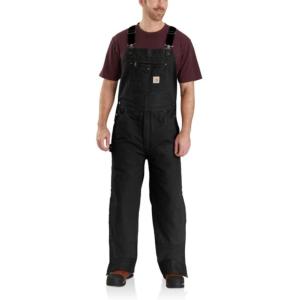 Loose Fit Washed Duck Insulated Bib Overall_image