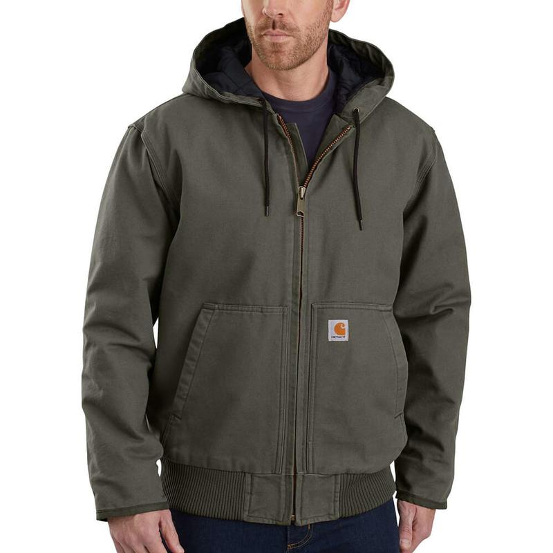 Loose Fit Washed Duck Insulated Active Jac 104050irr