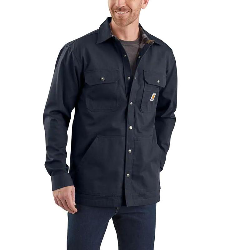 Carhartt Men's Ripstop Solid Flannel Lined Shirt Jac | Factory 2nds ...