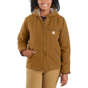 WJ141 Washed Duck Sherpa Lined Jacket_image