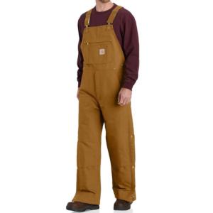Loose Fit Firm Duck Insulated Bib Overall_image