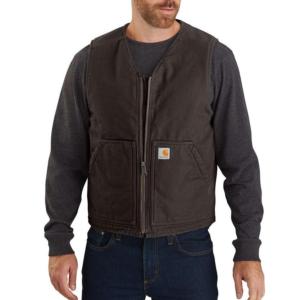 Carhartt Men's Washed Sherpa Lined Vest | Factory 2nd_image