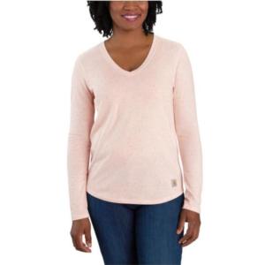 Relaxed Fit Midweight Long Sleeve V-Neck T-Shirt_image