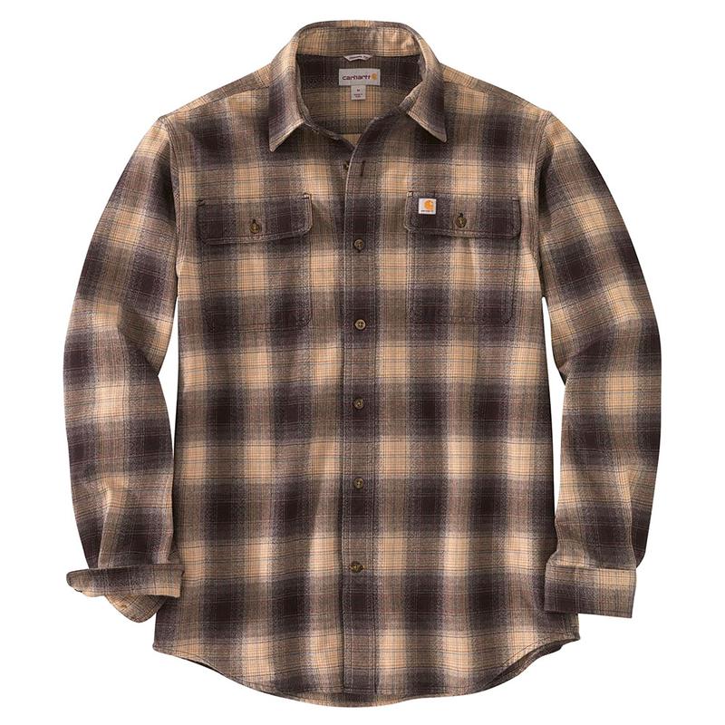 Carhartt Men's Original Fit Plaid Flannel Button-Up Shirt 104451