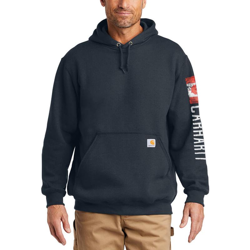Men's Carhartt Canada Graphic Logo Sleeve Sweatshirt - Factory 2nds ...