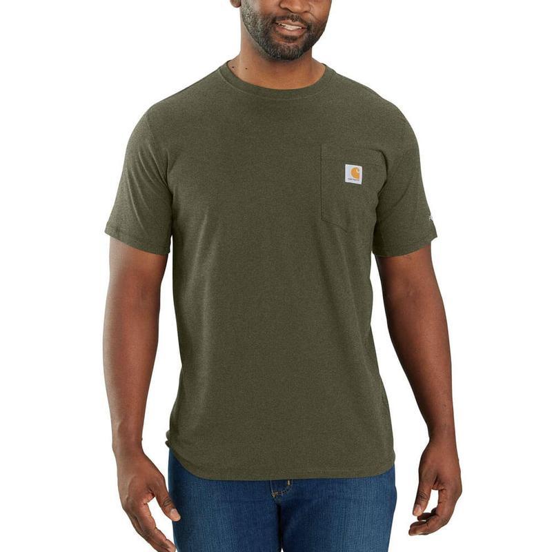 Midweight FORCE® Relaxed Fit Short Sleeve Pocket T-Shirt 104616irr