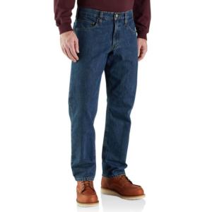 Relaxed Fit Flannel Lined 5-Pocket Jean_image