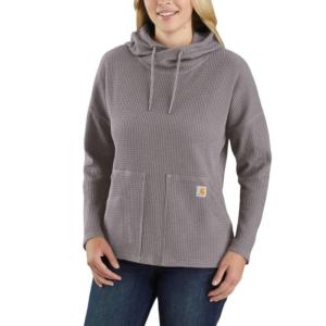 Relaxed Fit Heavyweight Hooded Thermal Shirt_image