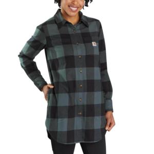 Rugged Flex Flannel Button-Up Tunic_image