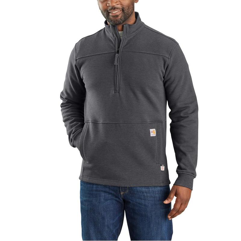 Midweight Flame-Resistant Rain Defender Mock-Neck Sweatshirt 105012irr