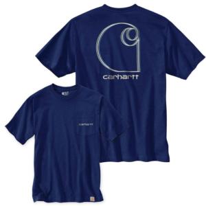 Relaxed Fit Heavyweight Short Sleeve Graphic Pocket T-Shirt_image