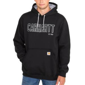 Loose Fit Midweight Graphic Hooded Sweatshirt_image